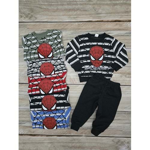 (1-7) Yaş HAMARAT KIDS SPIDERMAN DESENLİ MEVSİMLİK TAKIM