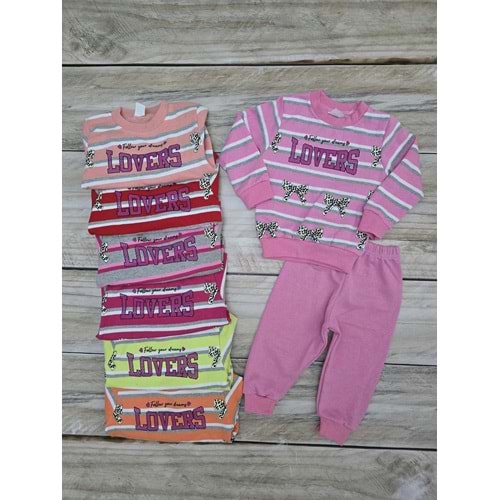 (1-7) Yaş HAMARAT KIDS LOVERS DESENLİ MEVSİMLİK TAKIM