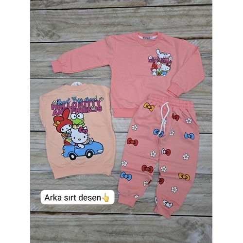(3-10) Yaş TİNTİNİ HELLO KITTY DESENLİ MEVSİMLİK TAKIM