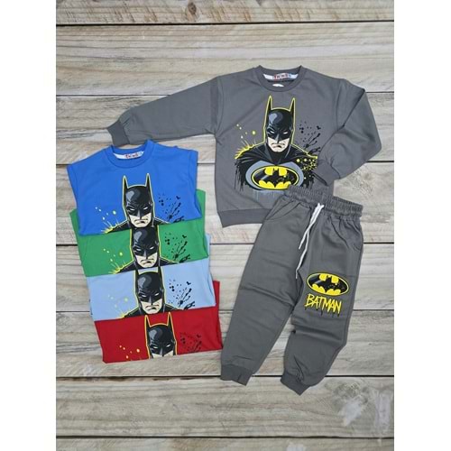 3-10) Yaş TİNTİNİ BATMAN DESENLİ MEVSİMLİK TAKIM